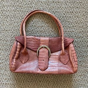 Vintage Nordstrom Faux Crocodile Shoulder Bag